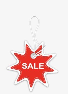 Row Red Star Logo - Sale Tag, Sale Clipart, Star Row Labels PNG Image and Clipart