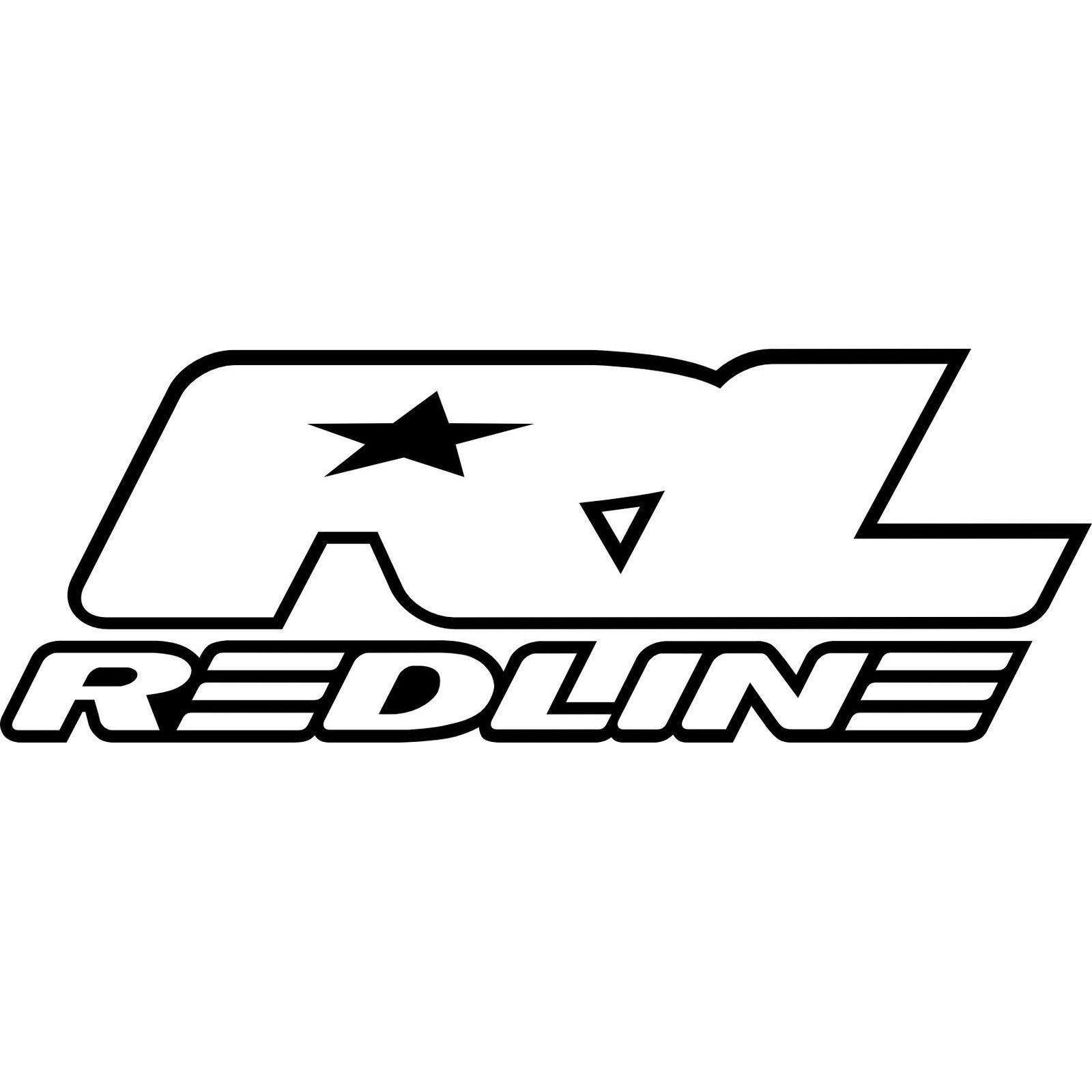 White with Red Line Logo - Redline Logo Car Van Window Decal