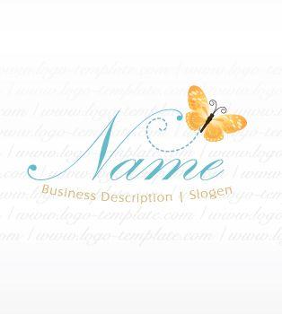 Butterfly Business Logo - Logo template #367 | Butterfly Pre made logo design, kids logos for ...