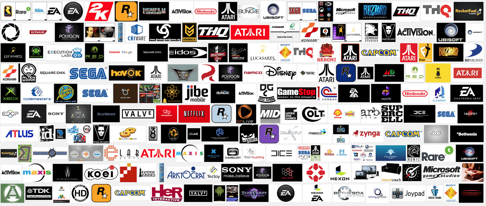Game Company Logo - ARE GAMES COMPANY LOGOS BETTER OR WORSE THAN THEY USED TO BE ...