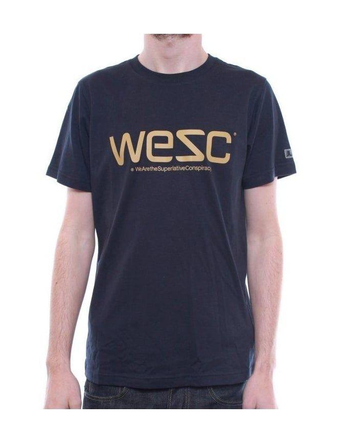 WeSC Logo - WESC WeSC Logo T - Navy - WESC from iConsume UK