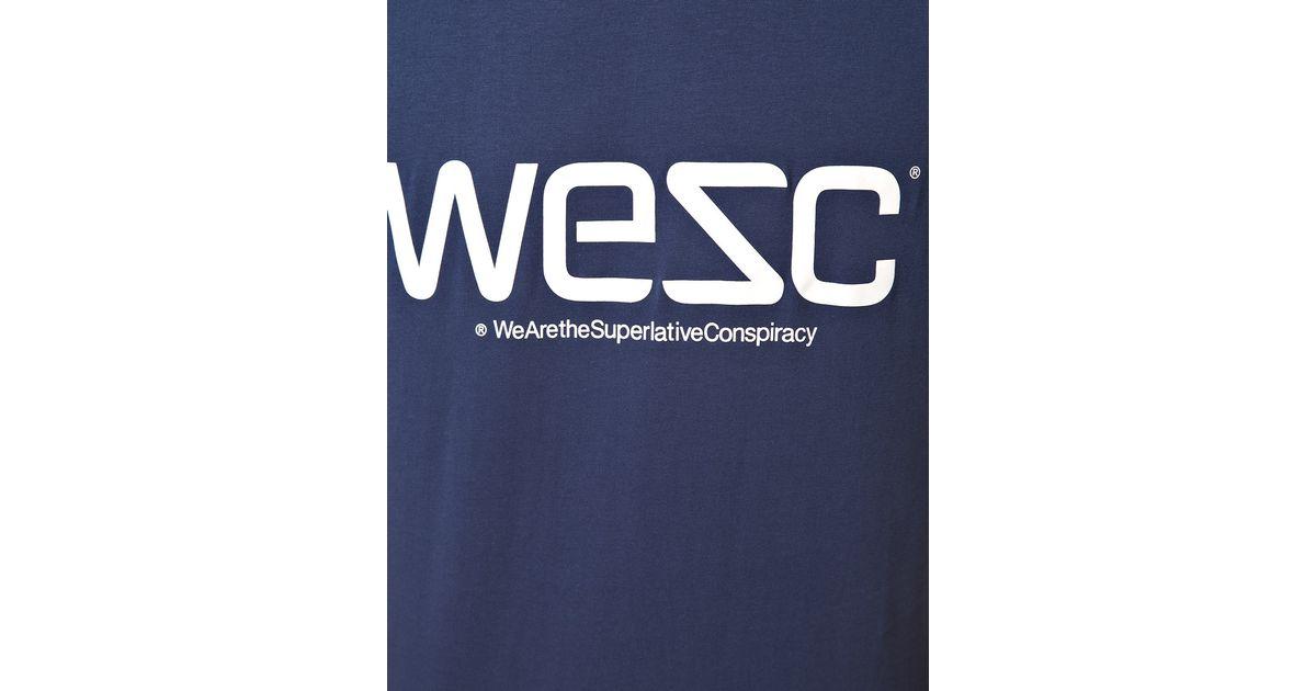 WeSC Logo - Lyst - Wesc Wesc Wesc Logo Tshirt in Red for Men