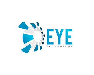 Green Eye Tech Logo - Eye Technology Designed