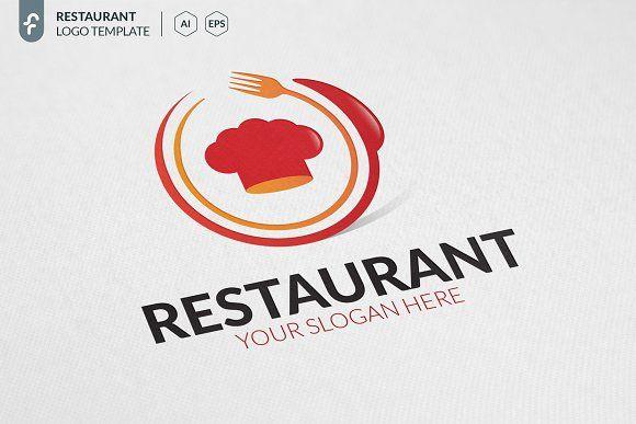 R and S Restaurant Logo - Restaurant Logo Logo Templates Creative Market