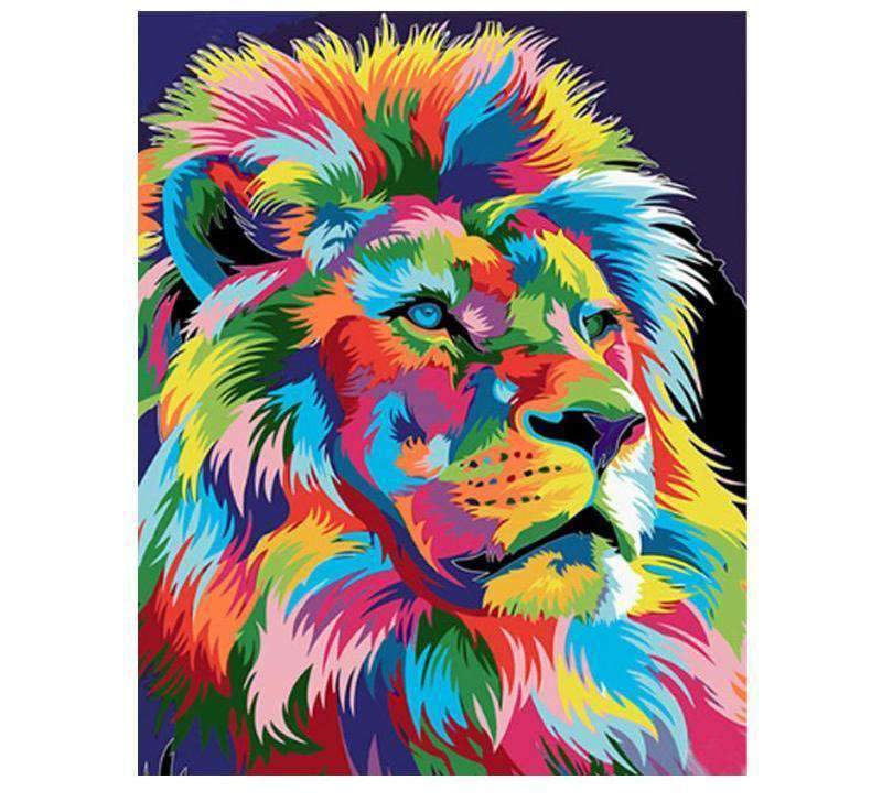 Multicolor Lion Logo - Multicolor Lion