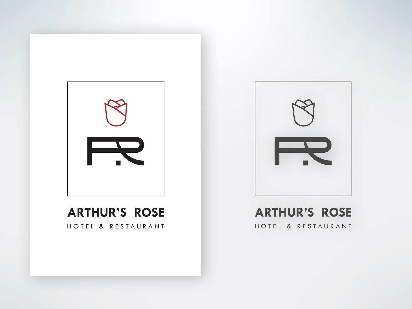 R and S Restaurant Logo - Cezarysart Blog: ARTHUR'S ROSE Hotel & Restaurant - Logo Design