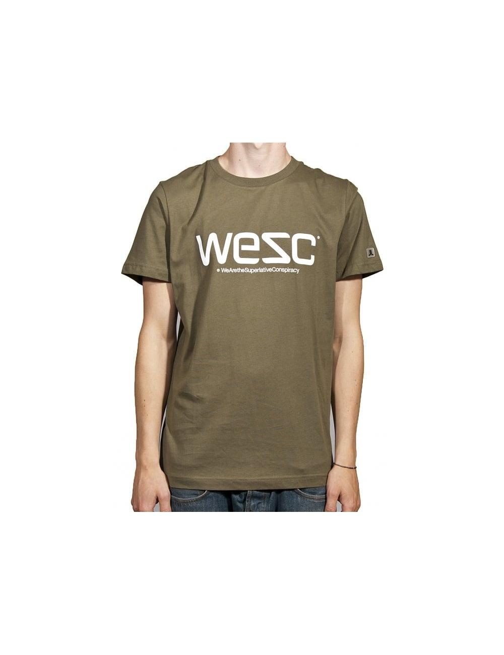 WeSC Logo - WESC WeSC Logo T Green from iConsume UK