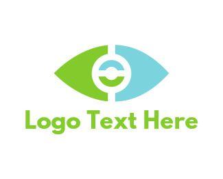 Green Eye Tech Logo - Ophthalmology Logo Maker