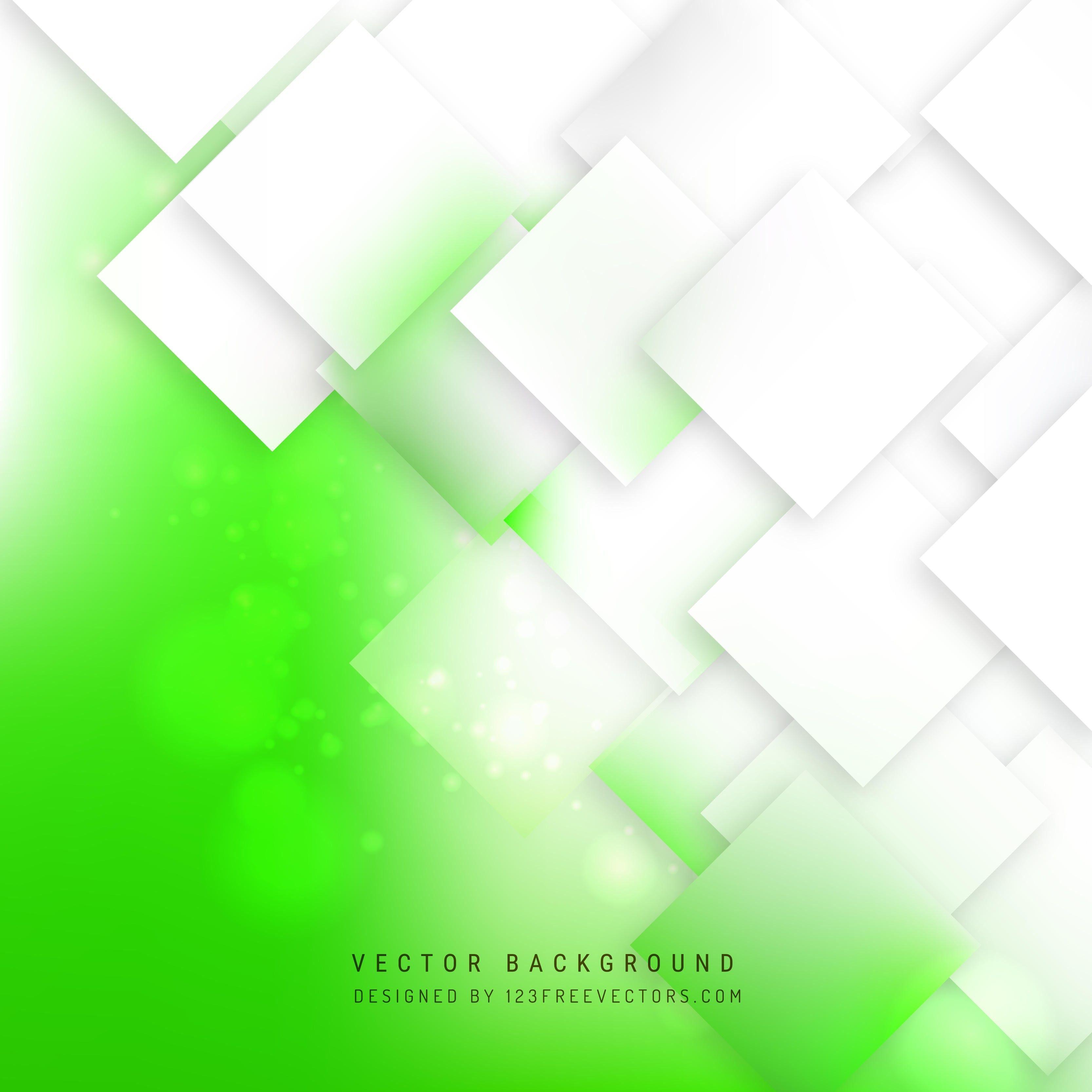 White and Green Square Logo - 19718 Abstract White Green Square Background Design And 3 - Free ...