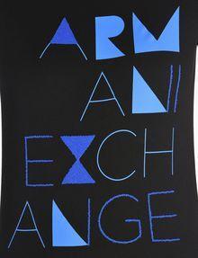 Armani Exchange Logo - Armani Exchange EMBELLISHED BLOCKED LOGO TEE, Logo T Shirt