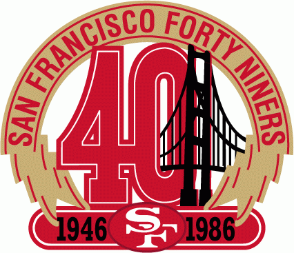 San Francisco 49ers Logo - San Francisco 49ers Anniversary Logo - National Football League (NFL ...