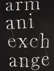 Armani Exchange Logo - Armani Exchange EMBROIDERED ARMANI EXCHANGE LOGO TEE , Logo T ...
