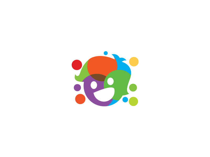 Family Colorful Logo - Happy Fun Kids Colorful Logo Template by Heavtryq | Dribbble | Dribbble