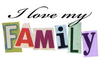 Family Colorful Logo - I Love My Family Colorful Text Picture - Images, Photos, Pictures