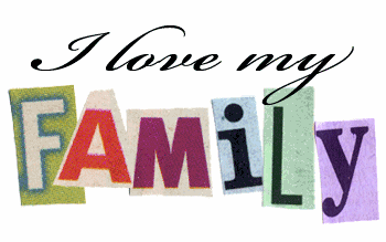 Family Colorful Logo - I Love My Family Colorful Text Picture, Photo, Picture