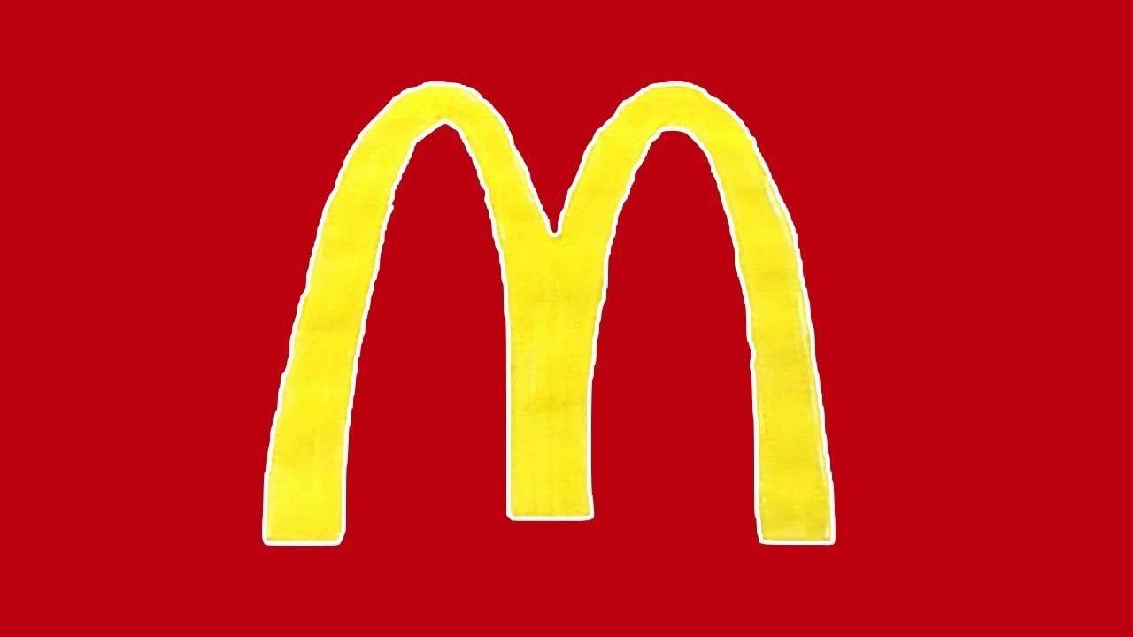 McDonald's Logo - How to Draw the McDonald's Logo - YouTube