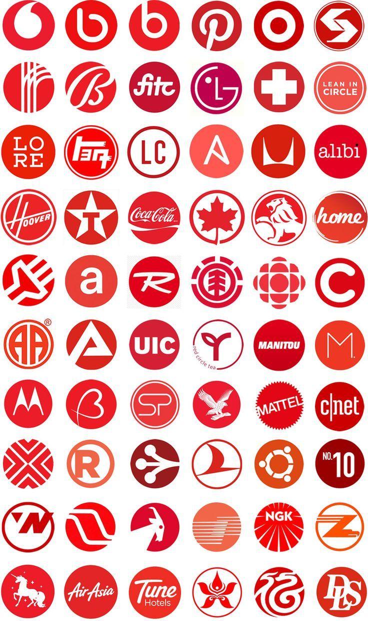 Pink and Red Logo - Red and white Logos