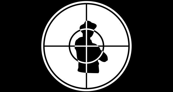 Crosshairs Logo - Chuck D explains Public Enemy's iconic logo - FACT Magazine: Music ...