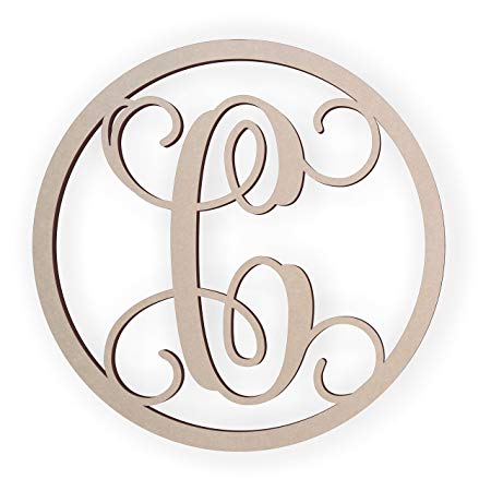 Cursive C Logo - Wooden Letter C, Wooden Monogram Wall Hanging, Large Wooden Letters ...
