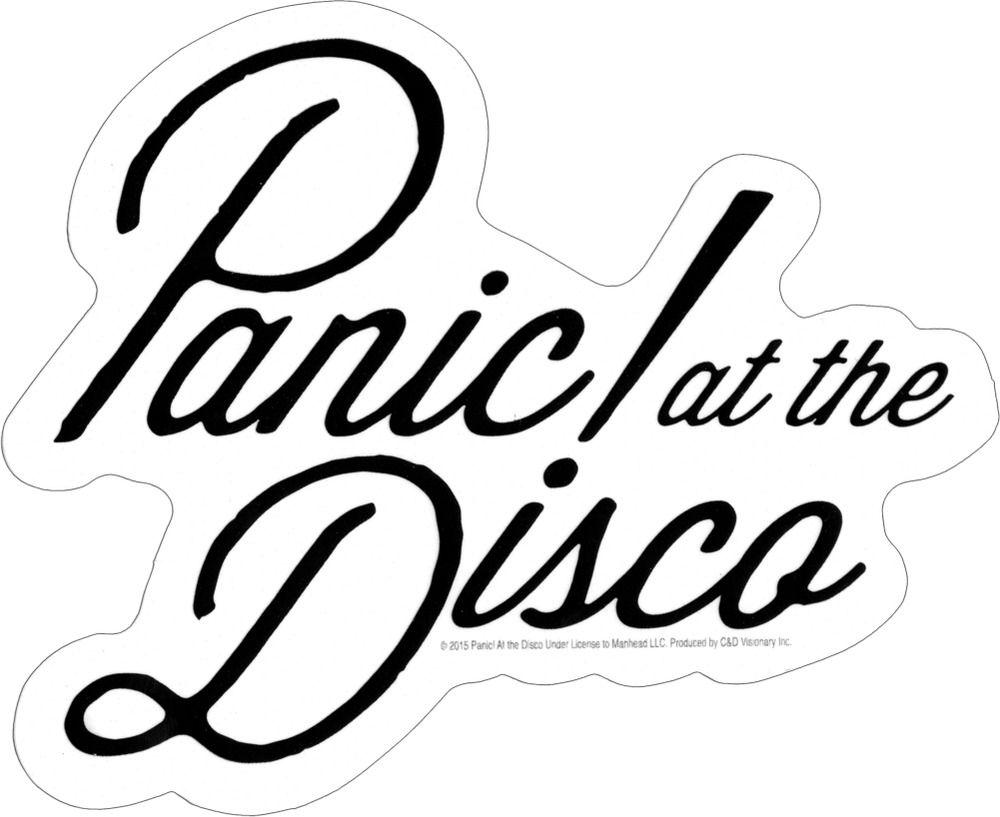 Cursive C Logo - 15918 Panic At the Disco Cursive Logo Rock Emo Alternative Die Cut ...