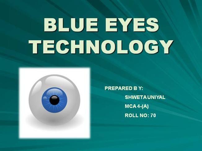 Green Eye Tech Logo - BLUE EYES TECHNOLOGY |authorSTREAM