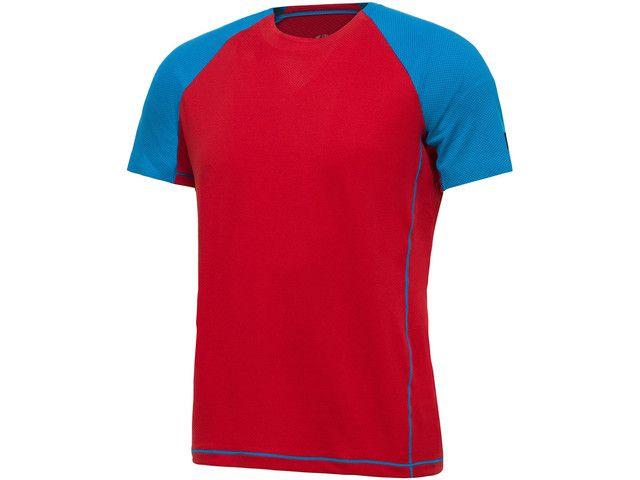 Short Red and Blue Logo - Millet Trilogy Delta Logo Shortsleeve Shirt Men red/blue