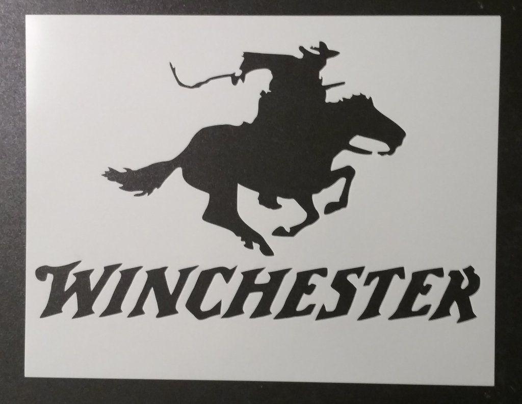 Winchester Rifles Logo - Winchester Rifle Ammo Ammunition - Stencil – My Custom Stencils