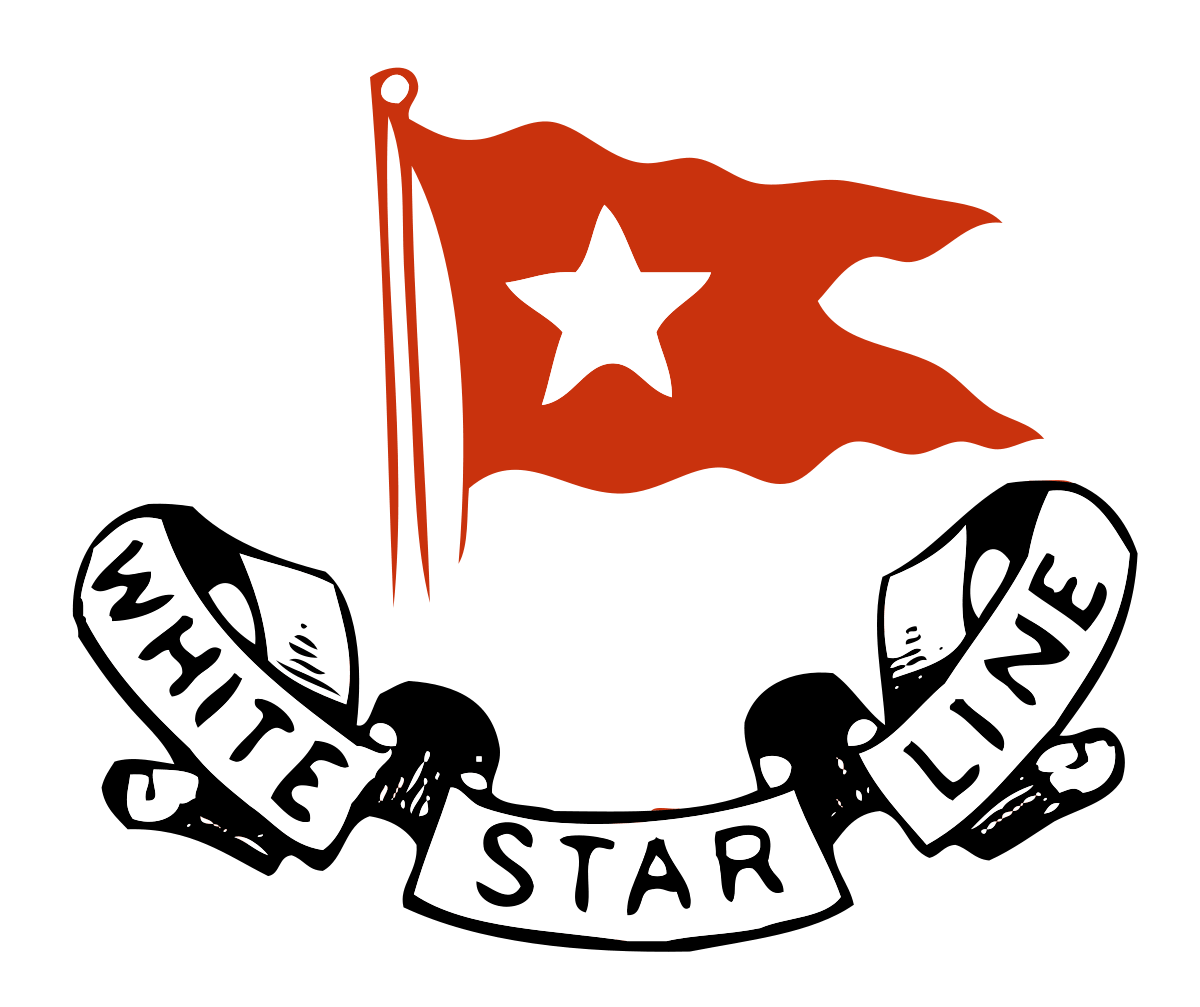 Red and White Line Logo - White Star Line