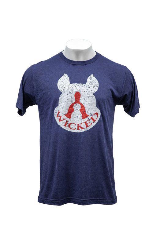 Short Red and Blue Logo - Short Sleeve Shirts — Wicked Dog Apparel