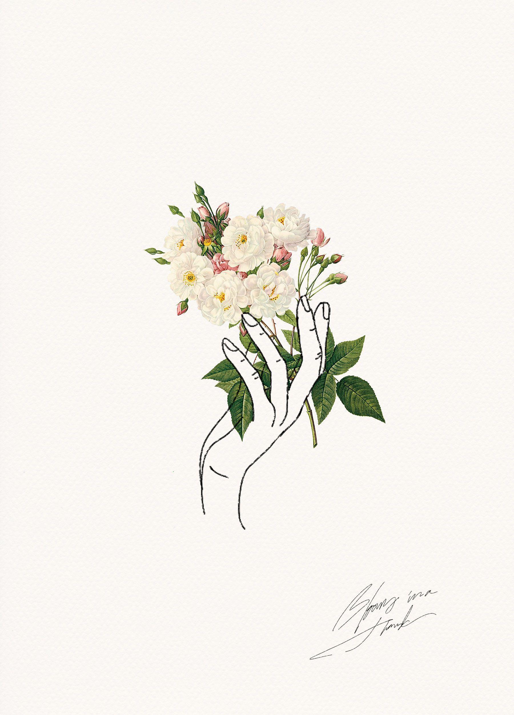 Hand Holding Flower Logo - HOLDING FLOWERS | Design | Pinterest | Drawings, Art and Illustration