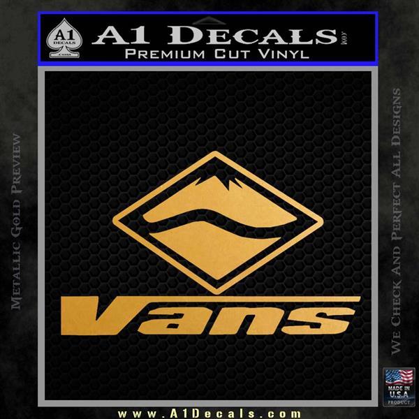 Gold Vans Logo - Vans Logo RDZ Decal Sticker » A1 Decals
