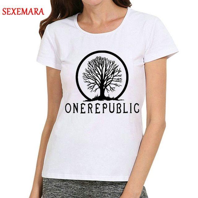 OneRepublic Logo - Women One Republic T Shirt Short Sleeve White Color One Republic ...