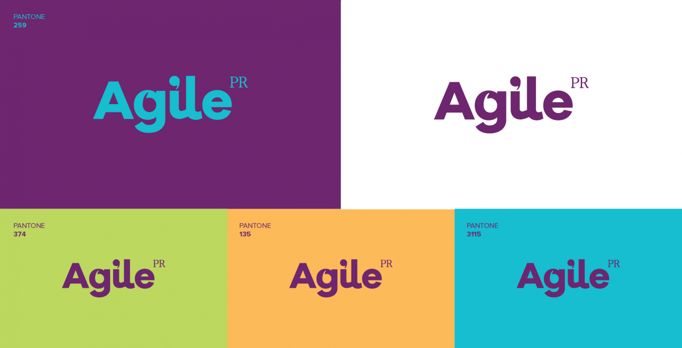 Purple I Logo - Brand Identity, Logo Design, Website Design. The Agile PR