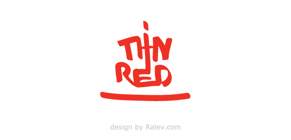 Thin Red Line Logo - Thin Red Line Bar - Logo Design | Ralev.com Brand Design