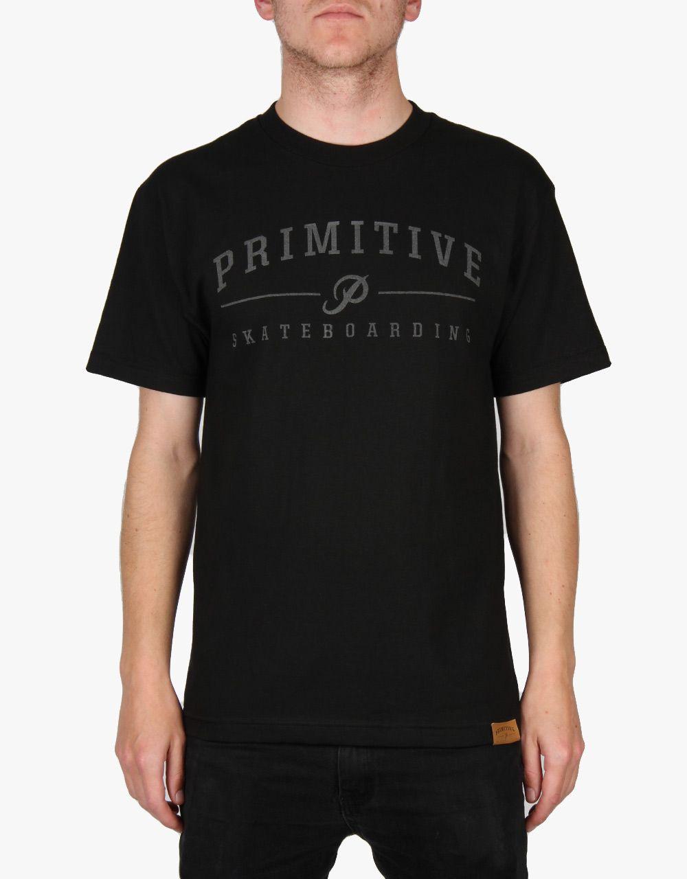 Primitive Clothing Logo - Clothing Black Reflective T-shirt Primitive Skateboarding Core Logo ...