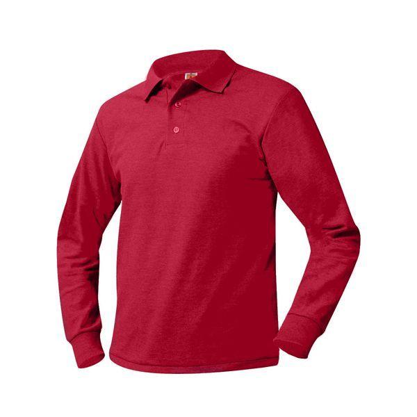Red Smooth Logo - LH LOGO ADULT L/S SMOOTH POLO | School Uniforms | Serving all of ...
