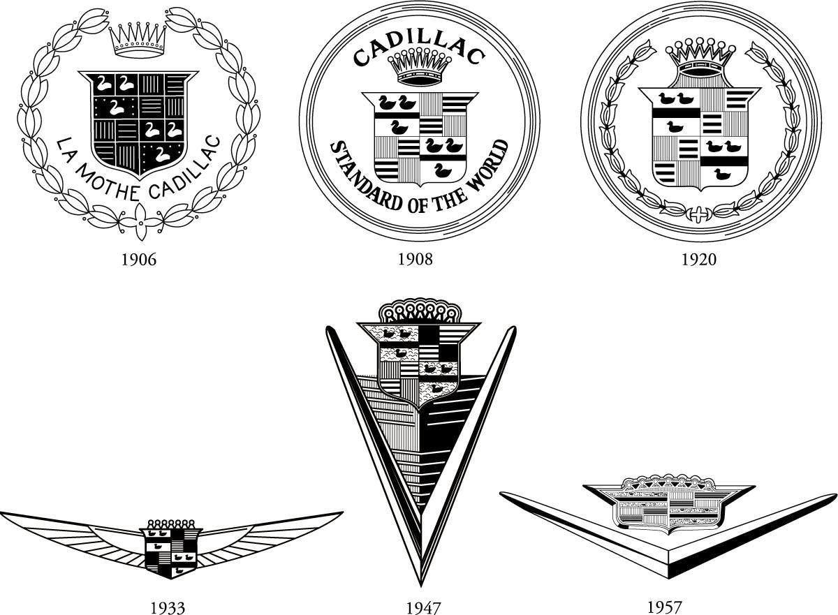 Classic Cadillac Logo - 1956 Cadillac logos | Cadillac logo history from 1906 to 1957 ...