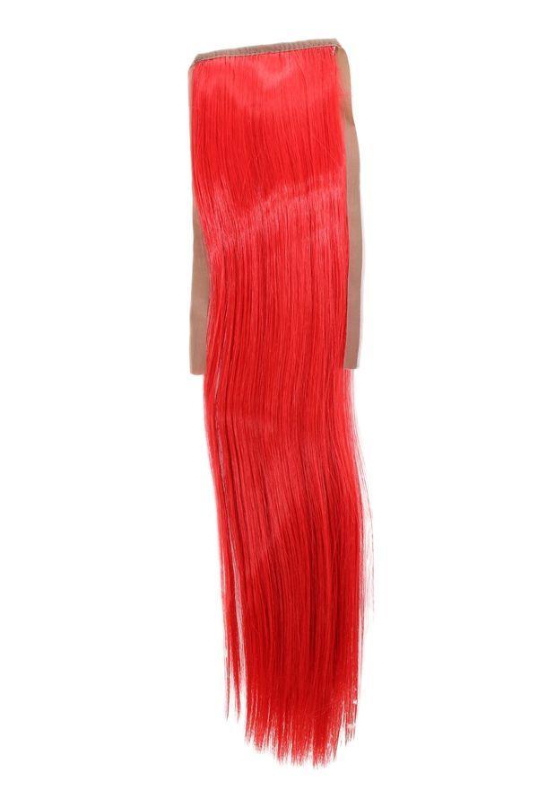 Red Smooth Logo - hairpiece plait RED SMOOTH 45cm yzf-ts18-113 Clothespin Hair ...
