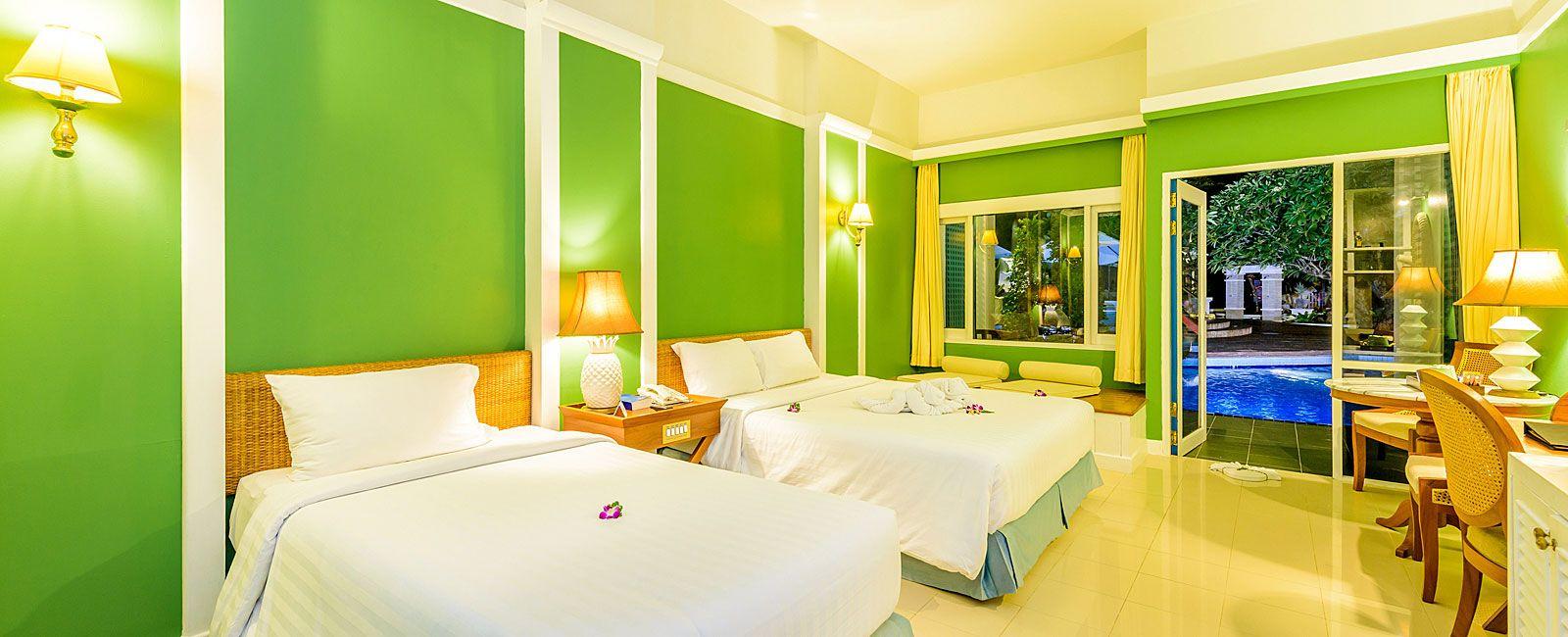 Yellow and Green Hotel Logo - Karon Beach Hotel. Rooms at Andaman Seaview Hotel