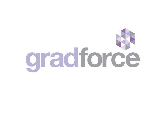 Purple and Grey Logo - Gradforce - r o t e