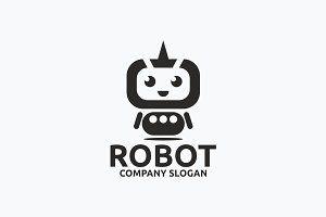 Google Robot Logo - Robot logo Photo, Graphics, Fonts, Themes, Templates Creative Market