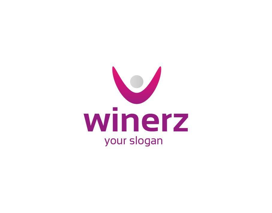 Purple and Grey Logo - Winerz Logo - Abstract Purple and Grey Geometry - FreeLogoVector