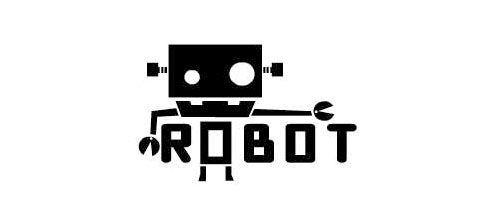 Black Robot Logo - 30 Cool Designs of Robot Logo | logo deSIGn | Robot logo, Logo ...