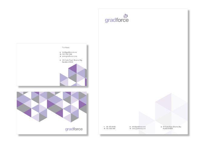 Purple and Grey Logo - Gradforce o t e