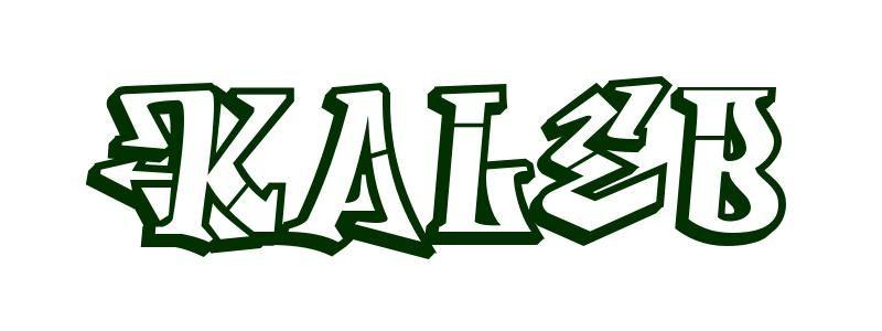 Kaleb Name Logo - Coloring Page First Name Kaleb