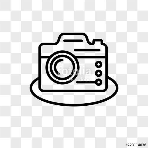 Transparent Camera Logo - Camera vector icon isolated on transparent background, Camera logo ...