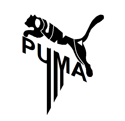 Puma Logo - Puma, logo, made of it's word, puma, with stripes. | POUCH TSHIRTS ...