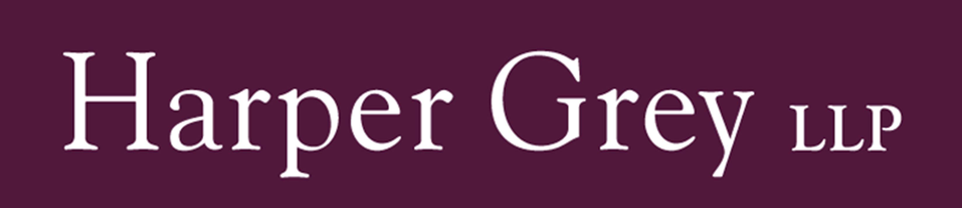 Purple and Grey Logo - Harper Grey Logo