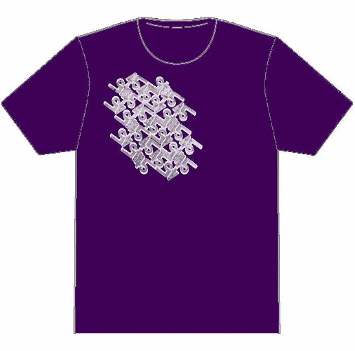 Purple and Grey Logo - UBIQUITY 45 T Shirt (purple with grey logo) vinyl at Juno Records