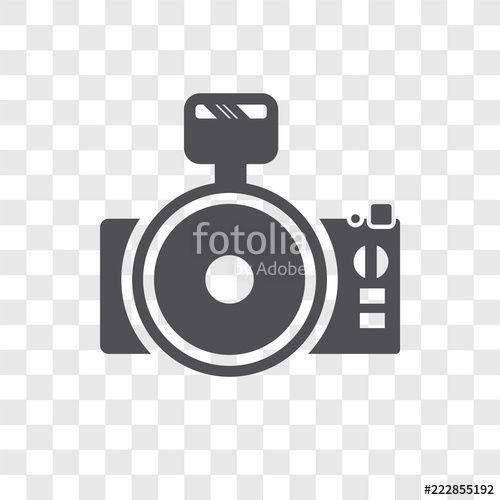 Transparent Camera Logo - Photo camera vector icon isolated on transparent background, Photo ...